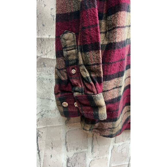 Vintage Field & Stream Mens Long Sleeve Button-Down Flannel Shirt Size M - Picture 3 of 6